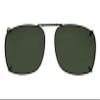 Eyekepper Large Clip On Sunglasses With Spring Draw Bar Polarized G15 Lens 57x39MM view 1