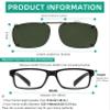 Eyekepper Large Clip On Sunglasses With Spring Draw Bar Polarized G15 Lens 57x39MM view 3