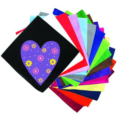 Dog in the Closet, Purple Glitter Heart - Rhinestone Dog Bandana - Choice of Color