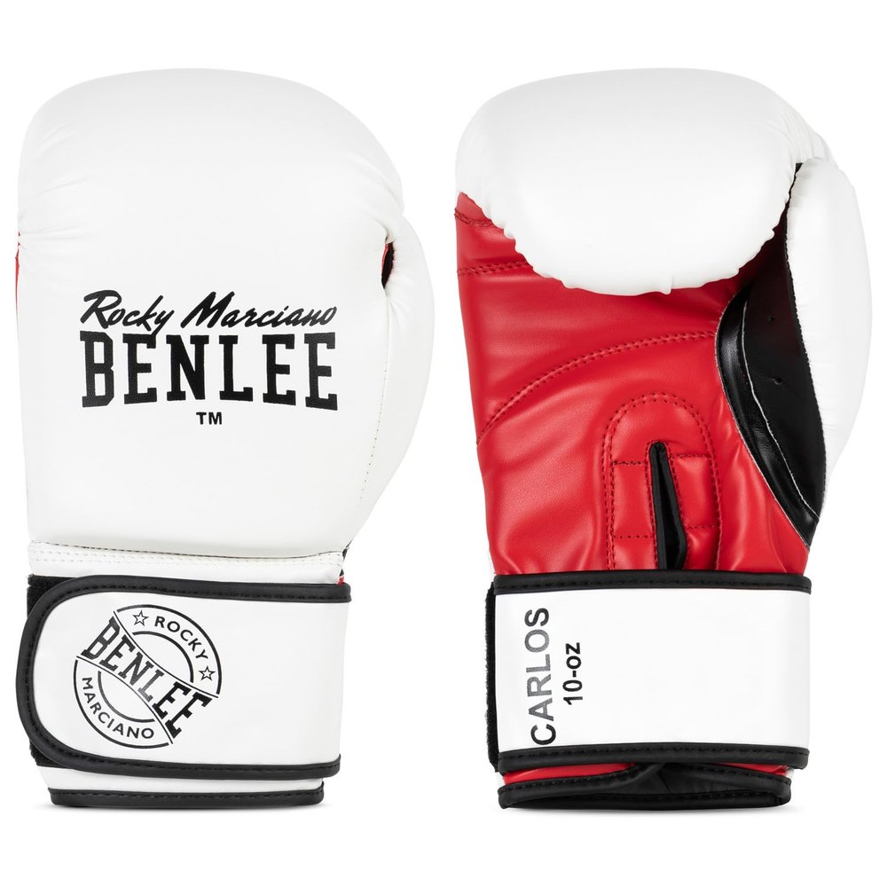 BENLEE Rocky Marciano Carlos Boxing Gloves, Unisex, Carlos, White/Black/Red, 14 oz