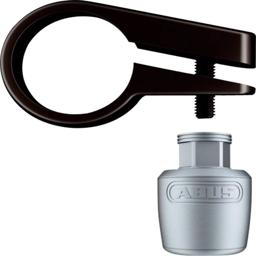 Abus Saddle/Post Lock Nutfix Seatpost Clamp/Lock, 28.6 Diameter, Silver