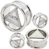 00 gauges 10mm Ear gauges 00g 0 00 Tunnels gauges 00g 0g Plugs Ears Women Men Steel 00g 00 Gauge 10mm view 2