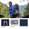 MOUNTAINTOP 70L Internal Frame Backpack Camping Backpacking Hiking Backpack for Men Women with Rain Cover,Sapphire Blue view 4