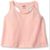Soffe Girls' Performance Racer Tank Top, Peach Bud Heather, X-Large view 1