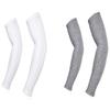 AliceHouse 2 Pairs UV Protective Compression Arm Sleeves Gray White AS012-L view 1