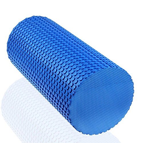 Gym Exercise Fitness 30cm/12" Floating Point EVA Blue Yoga Foam Roller Massage