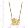 James Madison Small (1/2 Inch) Pendant w/Necklace (14k Yellow Gold) view 2