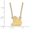James Madison Small (1/2 Inch) Pendant w/Necklace (14k Yellow Gold) view 3