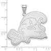 Tulane Extra Large (1 Inch) Pendant (14k White Gold) view 3