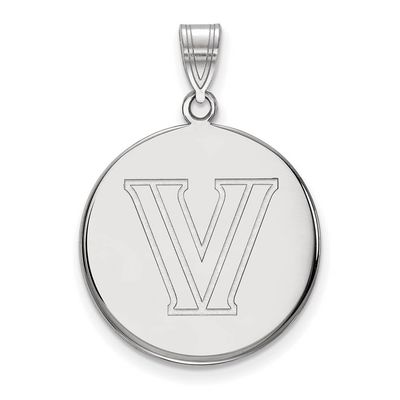 Villanova Large (3/4 Inch) Disc Pendant (14k White Gold)