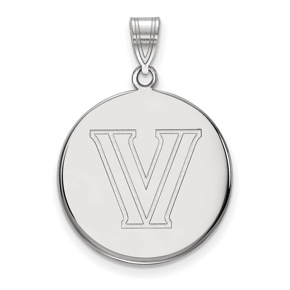Villanova Large (3/4 Inch) Disc Pendant (14k White Gold)