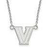 Villanova Small (1/2 Inch) Pendant w/Necklace (14k White Gold) view 1