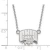 Ohio Small (1/2 Inch) Pendant w/Necklace (10k White Gold) view 2