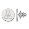14k White Gold Logoart Appalachian State University Lapel Pin view 1
