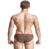 SEOBEAN Mens Low Rise Sexy Sport Swimwear Trunk Boxer Brief (XL(34-36"), 2865 Brown-Green) view 2
