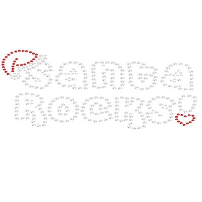 Dog in the Closet Santa Rocks - Bling Christmas Bandana - White
