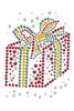 Dog in the Closet Red Bling Christmas Bandana - White view 1