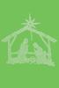 Dog in the Closet Nativity - Bling Christmas Bandana - Lime view 1
