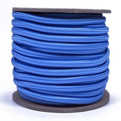 Tarheel Blue 3/16" Shock Cord - BORED PARACORD Marine Grade Shock/Bungee/Stretch Cord 3/16 inch x 100 feet Several Colors - Made in USA