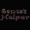 Dog in the Closet Santa's Helper # 2 - Bling Christmas Bandana - Black view 1