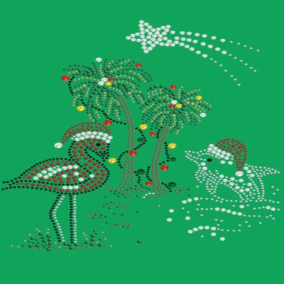 Dog in the Closet Tropical Christmas - Bling Christmas Bandana -