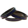 2ndAmendmentSurplus.com Thin Blue Line Wristband Silicone Bracelet 3 Pack Lives Matter view 1