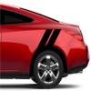 4" Rear Fender Hash Mark Bars Vinyl Racing Stripes Graphic Decals (Fits Pontiac G6 & G8 & Most Cars) - Black view 1