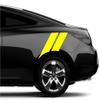 4" Rear Fender Hash Mark Bars Vinyl Racing Stripes Graphic Decals (Fits Pontiac G6 & G8 & Most Cars) - Yellow view 1