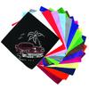 Car with Palm Tree (Red) - Bling Rhinestone Cars and Motorcycle Dog Bandana view 2