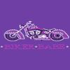Biker Babe & Pink Motorcycle - Bling Rhinestone Cars and Motorcycle Dog Bandana view 1
