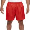 A4 N5293 - Adult 7" Inseam Lined Tricot Mesh Shorts Scarlet view 1