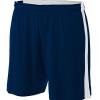 A4 N5284 - Adult Reversible Moisture Management Shorts Navy/White view 1