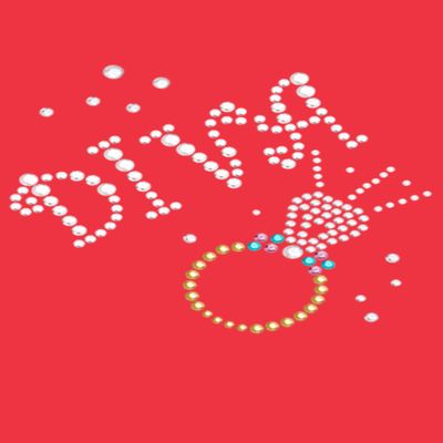 Diva & Ring- Bling Rhinestone Girl Dog Bandana
