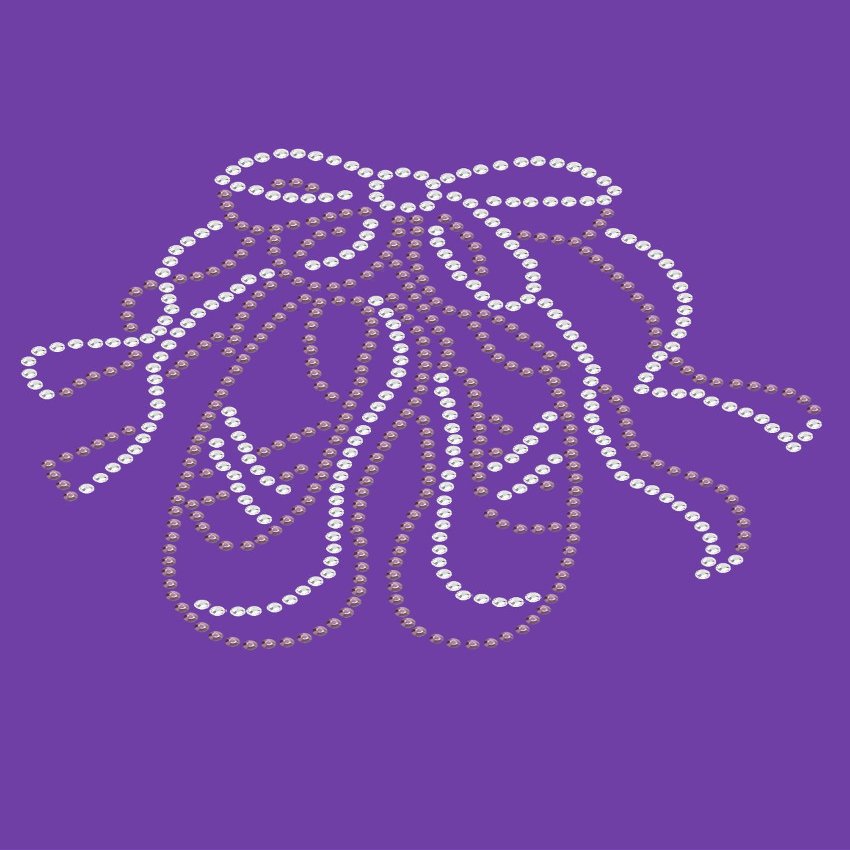 Ballet Shoes - Bling Rhinestone Girl Dog Bandana
