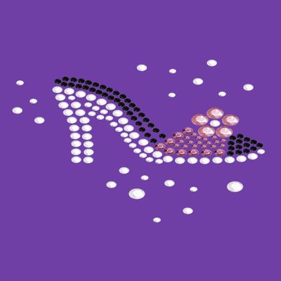 High Heel Shoe (Pink & Black) - Bling Rhinestone Girl Dog Bandana