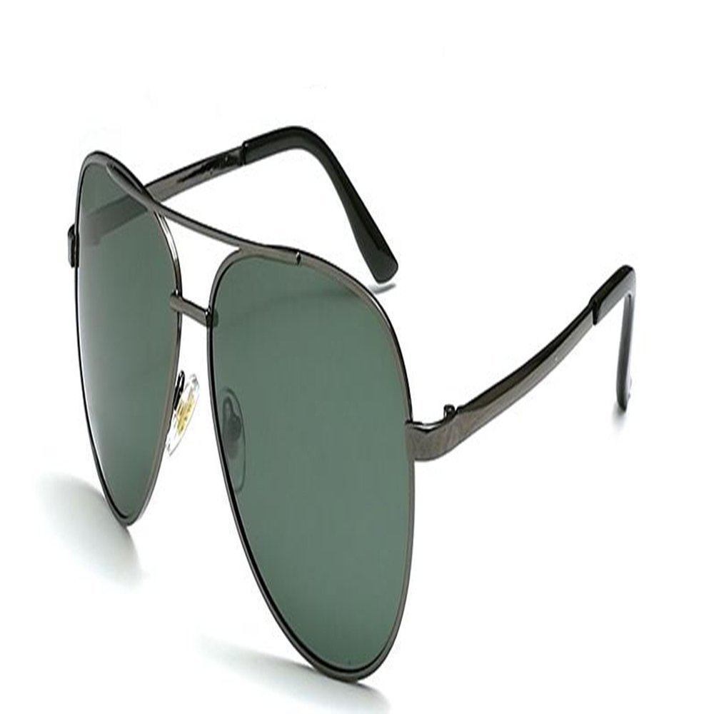 Drive travel sunglasses for men and women hipster polarization driver frog mirror mirror man driving the sun glasses (Gray, green,, 65)