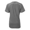 Mizuno Women's Elite 2-Button Game jersey, Grey-White, EXTRA LARGE (XL) view 2