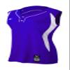 Mizuno Girl's Elite 2-Button Game jersey - Sleeveless, Purple-White, LARGE (L) view 1