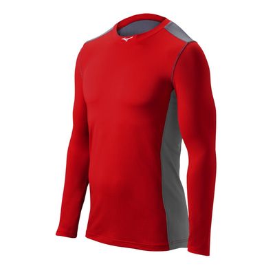 Mizuno Youth Elite Stretch sleeve, Red Grey, SMALL (S)