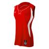 Mizuno Women's Elite 2-Button Game jersey - Sleeveless, Red-White, EXTRA EXTRA LARGE (XXL) view 1