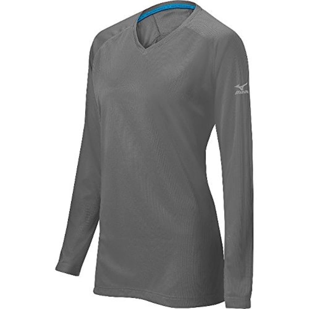 Mizuno Women's Comp Training Top, Grey, EXTRA EXTRA LARGE (XXL)