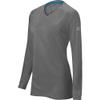 Mizuno Women's Comp Training Top, Grey, EXTRA EXTRA LARGE (XXL) view 1