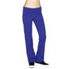 Active USA Regular Leg Stretch Cotton Fold Over Workout Yoga Pants, Large, Royal Blue view 1