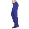 Active USA Regular Leg Stretch Cotton Fold Over Workout Yoga Pants, Large, Royal Blue view 2