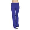 Active USA Regular Leg Stretch Cotton Fold Over Workout Yoga Pants, Large, Royal Blue view 3