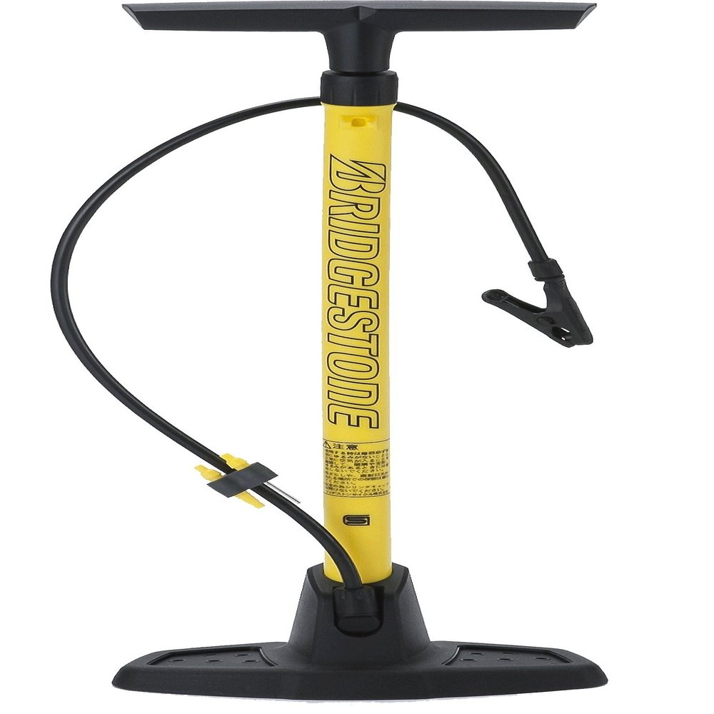 Bridgestone PM-501 A402223YE Smart Pump, Yellow, Bicycle Air Pump, for Balls/Floats, Includes Adapter, English Type, Dragonfly Base, SG Standard