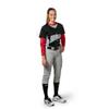 Mizuno Women's Pro Full-Button Game Jersey, Royal/Grey, Small view 4
