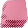We Sell Mats 1/2 Inch Thickness Multipurpose EVA Foam Floor Tiles, Interlocking Floor Mat for Indoor Gym and Home Use, 24 in x 24 in, Pink, 100 Square Feet (25 Tiles) view 1