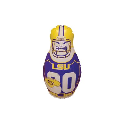Fremont Die NCAA LSU Tigers Bop Bag Inflatable Tackle Buddy Punching Bag, Mini: 12" Tall, Team Colors