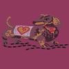 Dachshund # 1 - Bling Rhinestone Dog Breed Bandana view 1